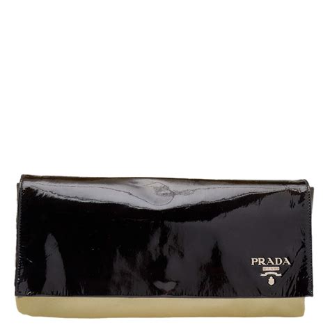 prada ombre patent leather clutch|Prada clutch.